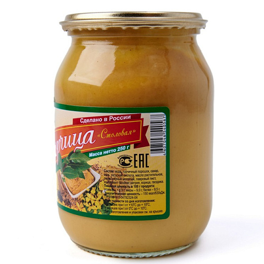 Фото Горчица столовая ЕГОРЬЕ 250 г.