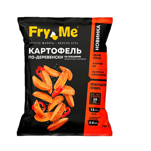 Фото Картофель по-деревенски с паприкой ТМ Fry Me 2,5кг