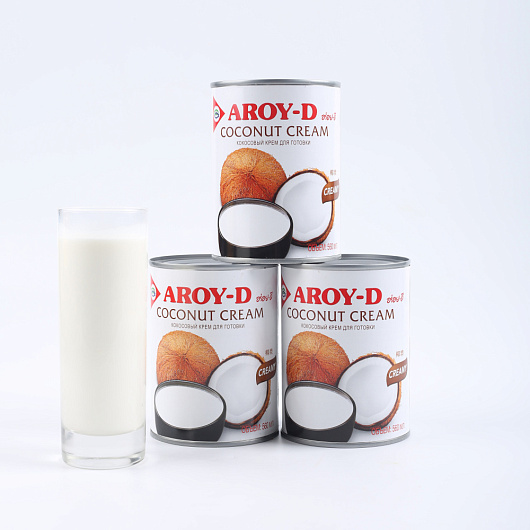 Фото Сливки кокосовые  AROY-D 70% 560 мл.