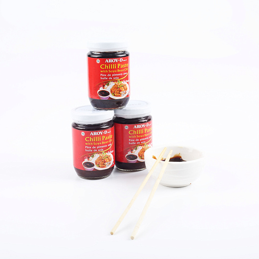 Фото Паста Чили с соев.маслом AROY-D  260 г.