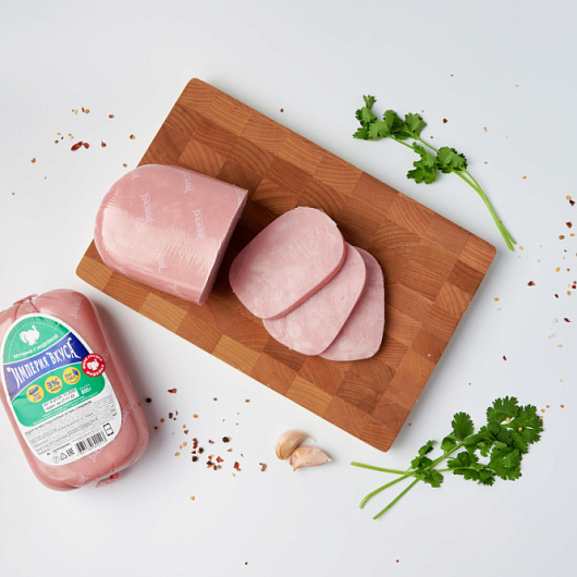 Фото Ветчина с индейкой Империя Вкуса 800 г.