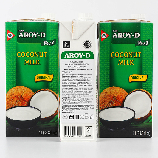 Фото Молоко кокосовое  AROY-D 60% 1 л.