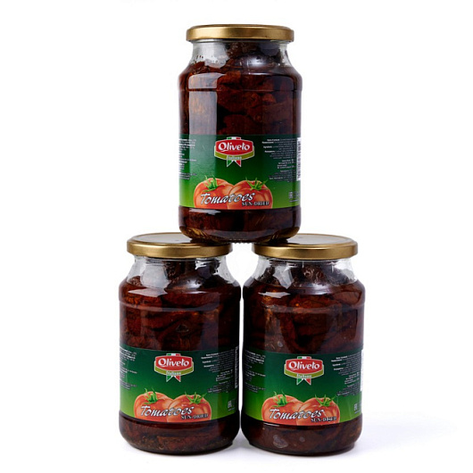 Фото Сушеные помидоры в масле Oliveto 980 мл.