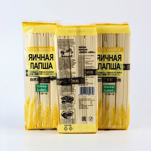 Фото Лапша яичная Green Label 300 г.