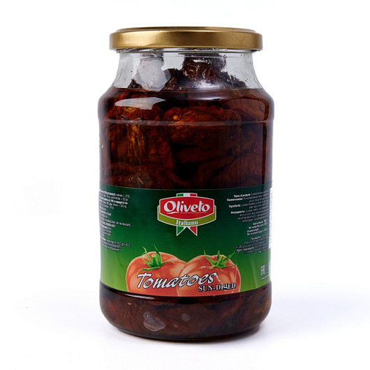 Фото Сушеные помидоры в масле Oliveto 980 мл.