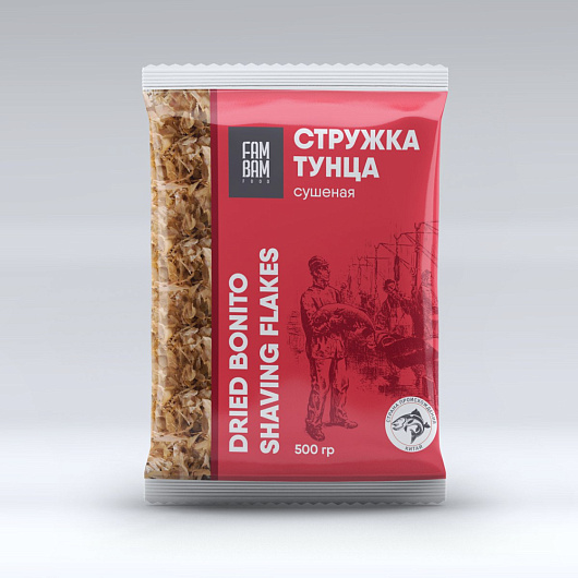 Фото Стружка тунца сушеная FAM BAM (Thunnus) 500 г