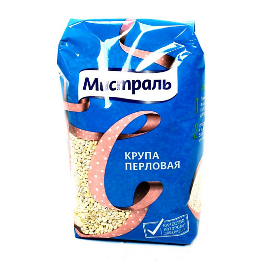 Фото Крупа Перловая ТМ "Мистраль" 900 г*12шт
