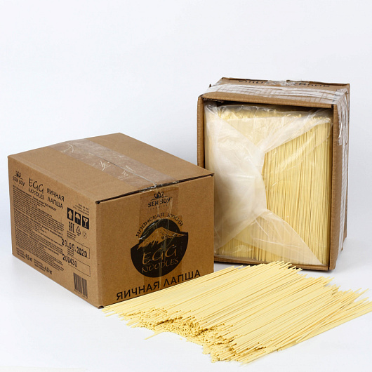 Фото Лапша Сэнсой Премиум яичная EGG NOODLES 4,5 кг.
