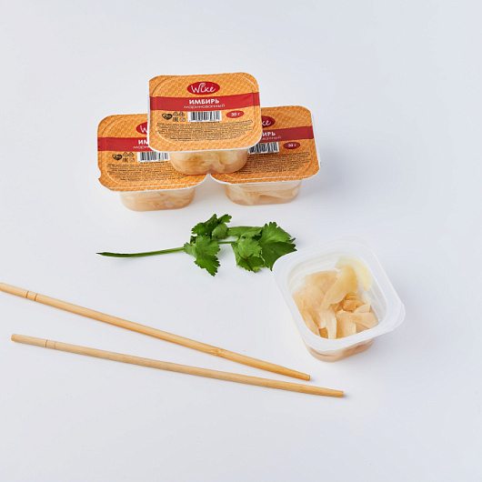 Фото Имбирь маринованный белый порционный 30 г.