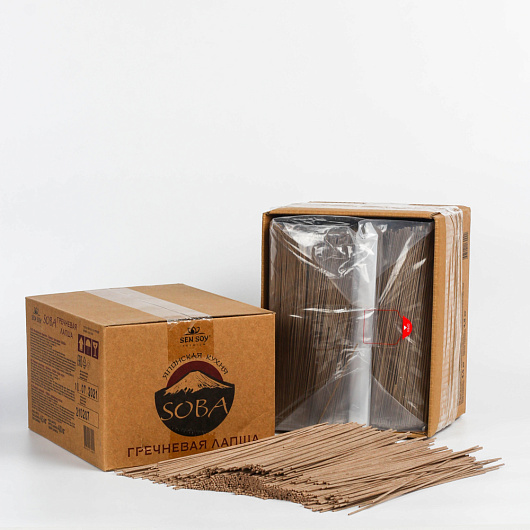 Фото Лапша Сэнсой Премиум гречневая SOBA 4,5 кг.