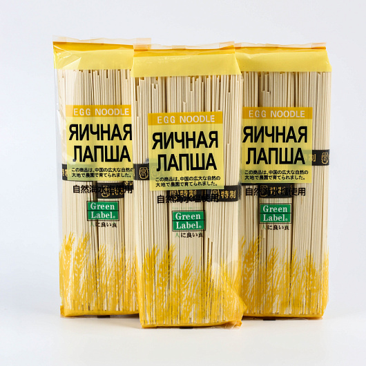 Фото Лапша яичная Green Label 300 г.