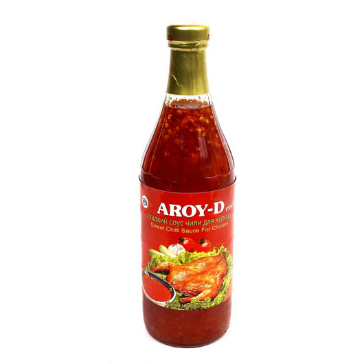 Фото Соус Чили сладкий для курицы AROY-D ст/б 920гр 1*12 шт.