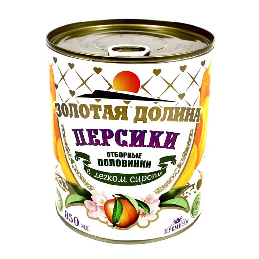 Фото Персики в сиропе 850 мл ж/б