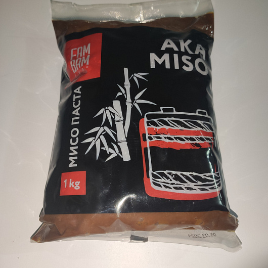 Фото Паста соевая Aka miso темная 1 кг.