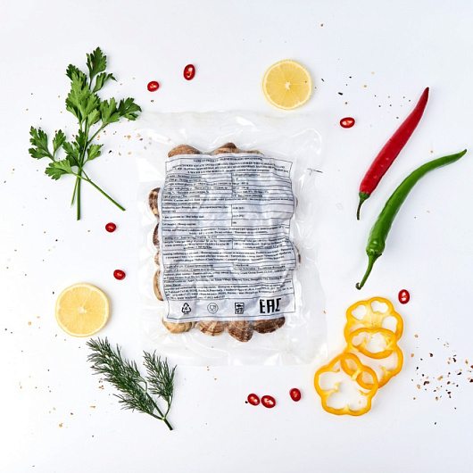 Фото Вонголе варено-мороженные в раковине 500 г.